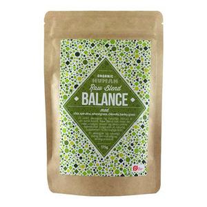 Organic Human Raw blend Balance innehåller chia, spirulina, vetegräs, clorella och korngräs, noga utvalda råvaror med unika egenskaper.