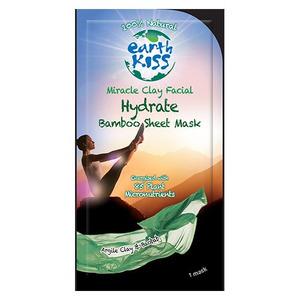 Earth Kiss Miracle Clay Facial Sheet Mask - återupplivar, rengör huden samt mjukgörande