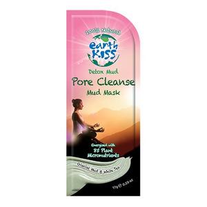 Earth Kiss Ansiktsmask Detox Mud - 100% naturliga ingredienser som minskar porerna och rengör huden