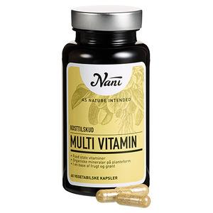 Nani Multivitamin - 60 kapslar, naturligt förpackad multivitamin för optimal absorption