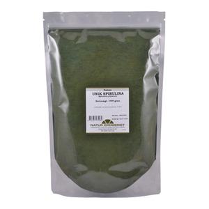 Spirulina pulver i plastburk