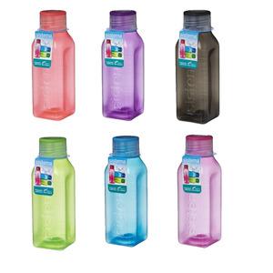 Sistema Hydrate square bottle - 475 ml, kvadratisk, lite retroform i superfina färger