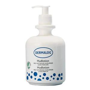 Dermalog Hudlotion med pump - 500 ml, kroppslotion med glycerin, sheasmör och mandelolja