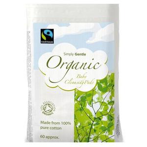 Simply Gentle Organic Tvättlapp engångs eko - 60 st, till skonsam babyvård