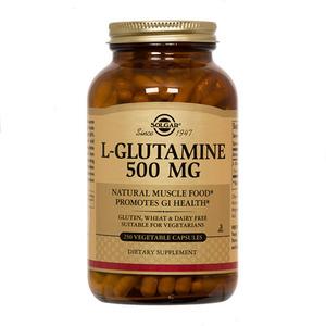 Solgar L-Glutamin 500 mg - 250 kap, stärker kroppens motståndskraft och uppbyggande