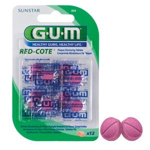 Gum Red-Cote färgtabletter - 12 st