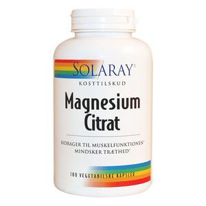 Solaray - Magnesium Citrat - 180 kapslar
