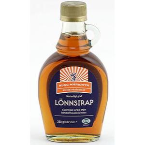 Kung Markatta Ahornsirap eko - 187 ml, ekologisk och kommer från kanadensisk lönn