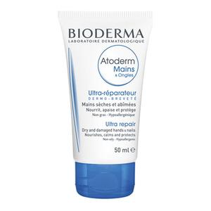Bioderma Atoderm Hand Cream - 50 ml, återställer hudens biologiska fuktbarriär