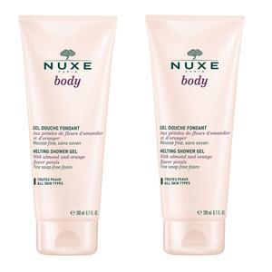 Nuxe Gel Douche Fondant Duo - 2 x 200 ml, praktisk duopack med