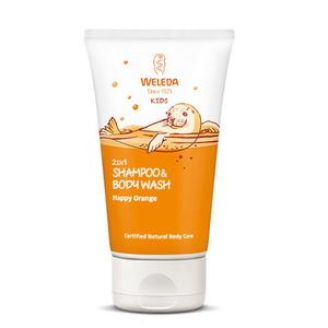 Weleda Shampoo and Body Wash Lively Orange är en ekologisk 2-in-1 tvål för barn