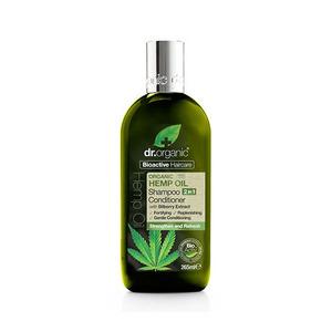 Med Dr. Organic Hemp Oil Shampoo & Conditioner får du effekten av två produkter i en - perfekt för resor eller gymbag!