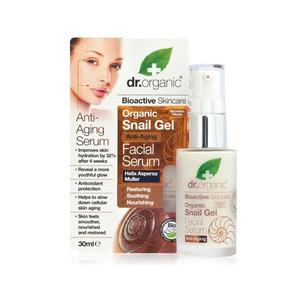 Dr. Organic Snail Gel Facial Serum är ett ekologiskt och naturligt ansiktsserum som motverkar rynkor