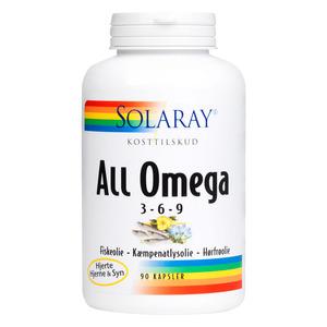 Solaray All Omega 3-6-9 - 90 kapslar