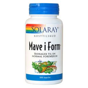 Solaray Mage i Form bidrar till en normal matsmältning - 100 kapslar
