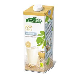 Allos Sojadryck eko - 1 L, kan användas istället för mjölk, i matlagning, bakning eller i kaffet