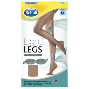 Scholl Light Legs tights med kompression ger ny energi till trötta och tunga ben