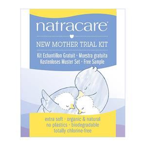 Natracare New Mother är en provförpackning med 3 produkter till mamma och baby