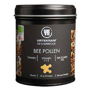 Urtekram Bee Pollen eko - 75 g, högt innehåll av tiamin, niacin och riboflavin, såväl som biotin och C-vitamin och E