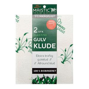 Maistic Floor Cloths Free of Microplastic, en extra tjock och kraftfull version av den välkända Maistic all-purposetrasan - 2 st
