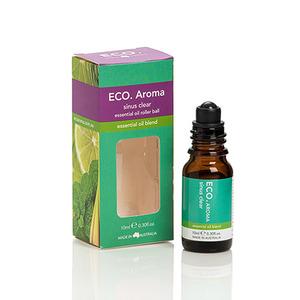ECO. Rollerball - Sinus Clear innehåller en uppfriskande blandning av eterisk olja från mynta, lime, grapefrukt och citrongräs