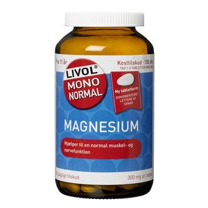 Livol Mono Normal Magnesium är viktigt för benstomme och muskler - 150 st