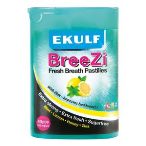 Ekulf BreeZi är en sockerfri tablett som motverkar dålig andedräkt