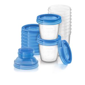 Philips Avent praktisk förvaringsset för barnmat och bröstmjölk 10 st som rymmer 180 ml