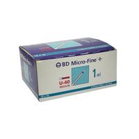BD Micro Fine+ insulinspruta U-40 1 ml - 100 st