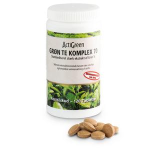 ActiGreen Green Tea Complex 70 innehåller 400 mg grönt textrakt per tablett och är naturligt rik på antioxidanter Med24.se