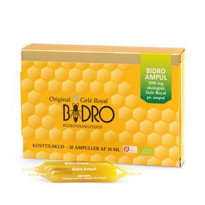 Bidro Ampul innehåller 1500 mg ekologisk, näringsrik gelé royal per ampull Med24.se