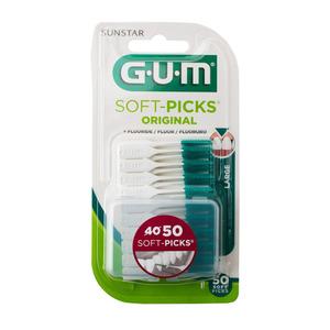GUM Soft Picks stor med Fluor - 50 st