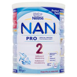 Nestlé Nan 2 Modersmjölkersättning Pro - 2 x 400 g