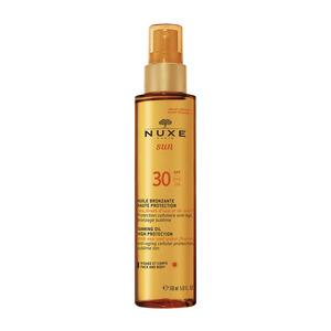 Nuxe Tanning Oil ansikte / kropp SPF30 hjälper till att främja din solbränna samtidigt som den skyddar huden.