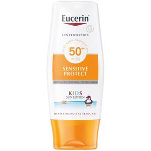 Eucerin Kids Sun Lotion SPF50 + ger ett bra, effektivt och vattenfast solskydd för barn Med24.se