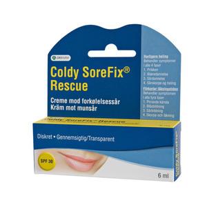 Orifarm Coldy Sorefix Rescue Munsårsalva - 6 ml, kan användas direkt från den första pricken till sårskorpan faller av