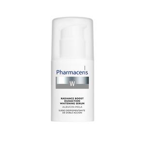 Pharmaceris Albucin-Mela Serum är ett duoaktivt uppljusande serum för mogen och känslig hud Med24.se