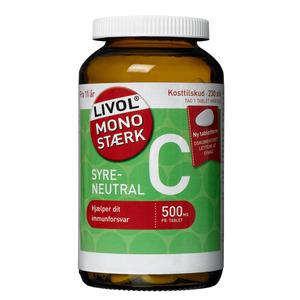 Livol Mono stark syraneutral C-vitamin som hjälper ditt immunförsvar