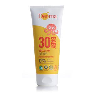 Derma Eco Baby Sollotion SPF30 är en mild och skonsam lotion med hög skyddsfaktor för ditt barns hud Med24.se