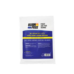 BurnFree Dressing kan användas för alla typer av brännskador - förbandet innehåller en lindrande gel 30x30 cm Med24.se