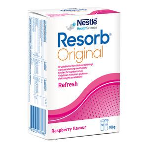Resorb Original brustabletter hallon - återställer kroppens elektrolyt- och vätskebalans