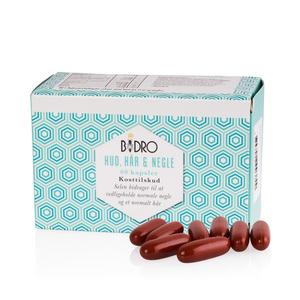 Bidro Hud, hår och naglar innehåller Gelee Royal, kollagen samt vitaminer, mineraler och antioxidanter Med24.se