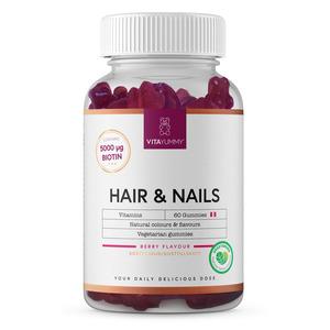 VitaYummy hår och naglar innehåller Biotin, vilket hjälper till att stärka och bibehålla håret - Med24.se