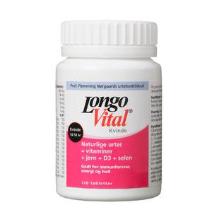 Longo Vital för kvinnor i åldern 14-50 år 120 tabletter Med24.se