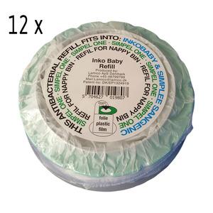 Spara mycket pengar genom att köpa flerpack med blöjpåsar till din Simplee Sangenic blöjhink - 12 st Med24.se