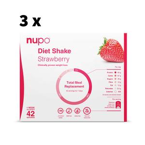 Nupo Jättepack motsvarar 126 portioner, hela 21 dagar med Nupo