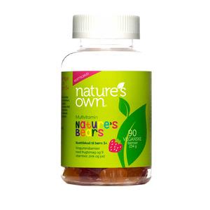 Veganska multivitamin- och mineralvingummibjörnar med fruktsmak til barn på 3 år och äldre - 90 st Med24.se