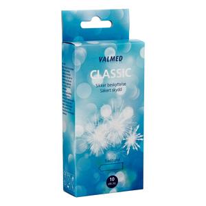 Valmed Classic är en klassisk kondom med en slät yta och behållare - 10 st Med24.se