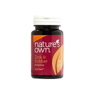 Nature's Own mineraltillskott med zink och koppar Med24.se