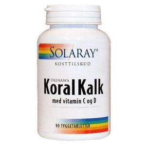 Solaray Okinawa Korall Kalk är tuggtabletter för både stora och små